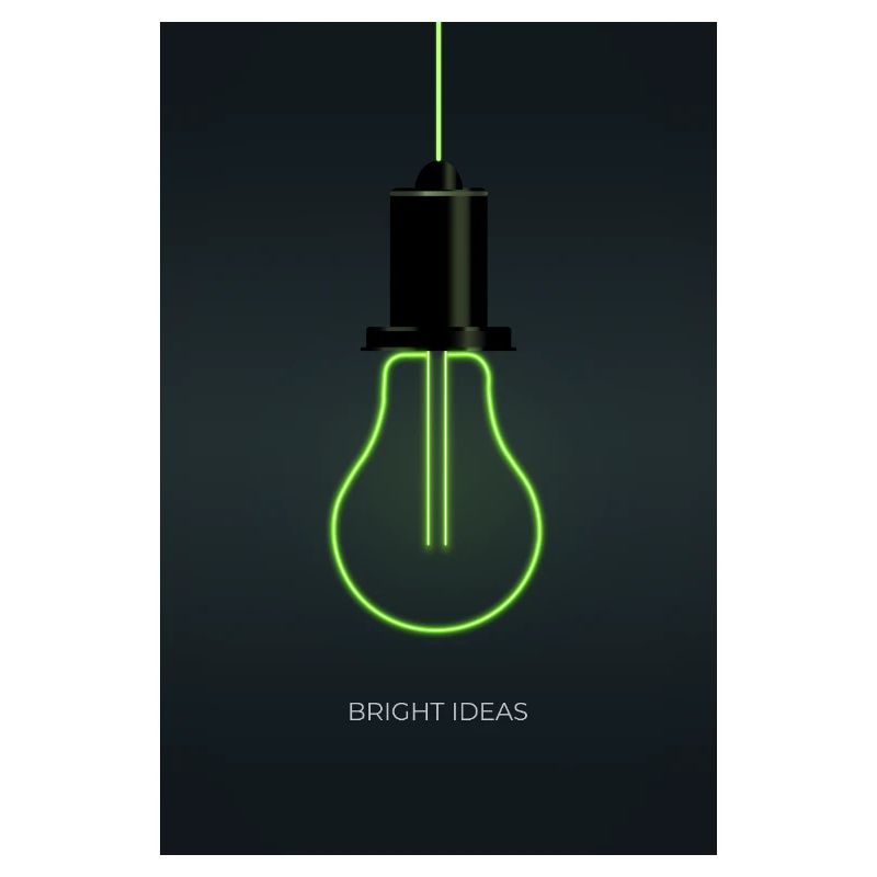 Idées brillantes – Conception d’ampoule néon