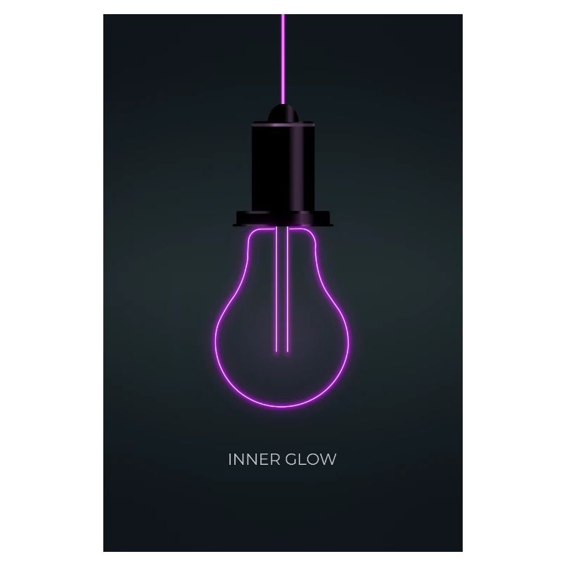 Affiche de l’ampoule néon Inner Glow