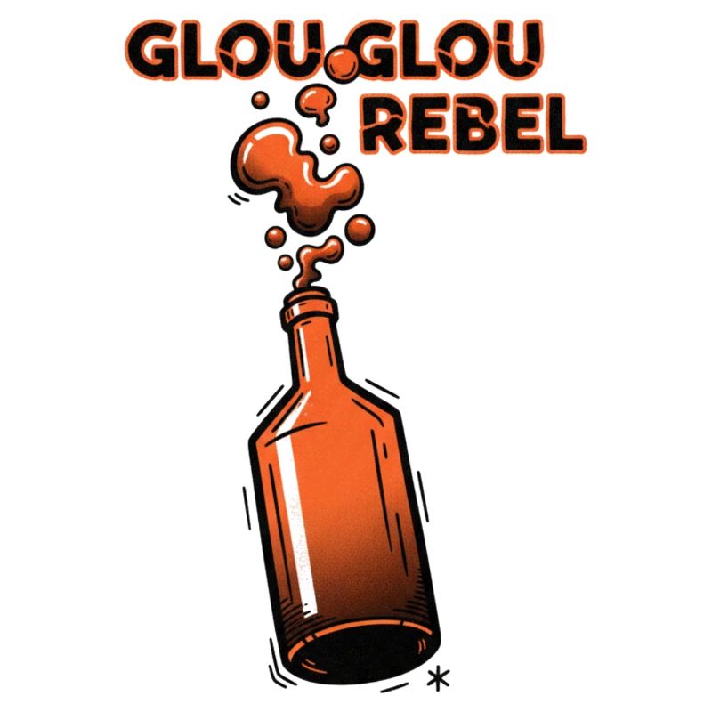 Éclatement de bouteille rebelle de GlouGlou