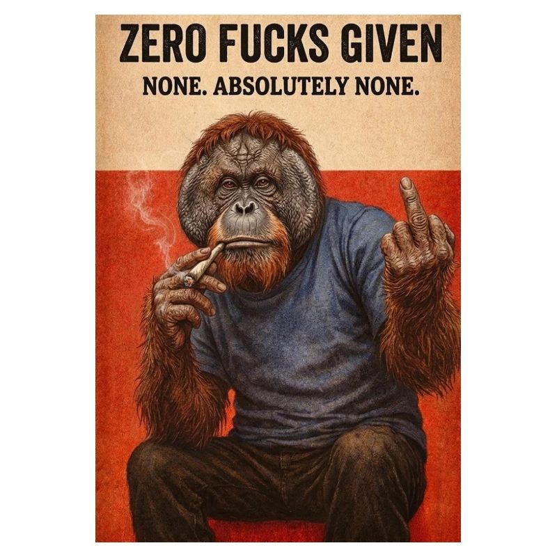 Zero Fucks Given Ape