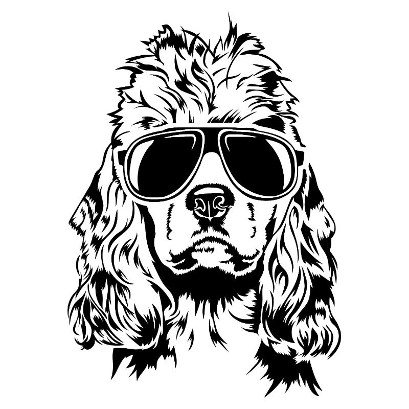 Cocker Américain Spaniel cool Portrait Wilsigns