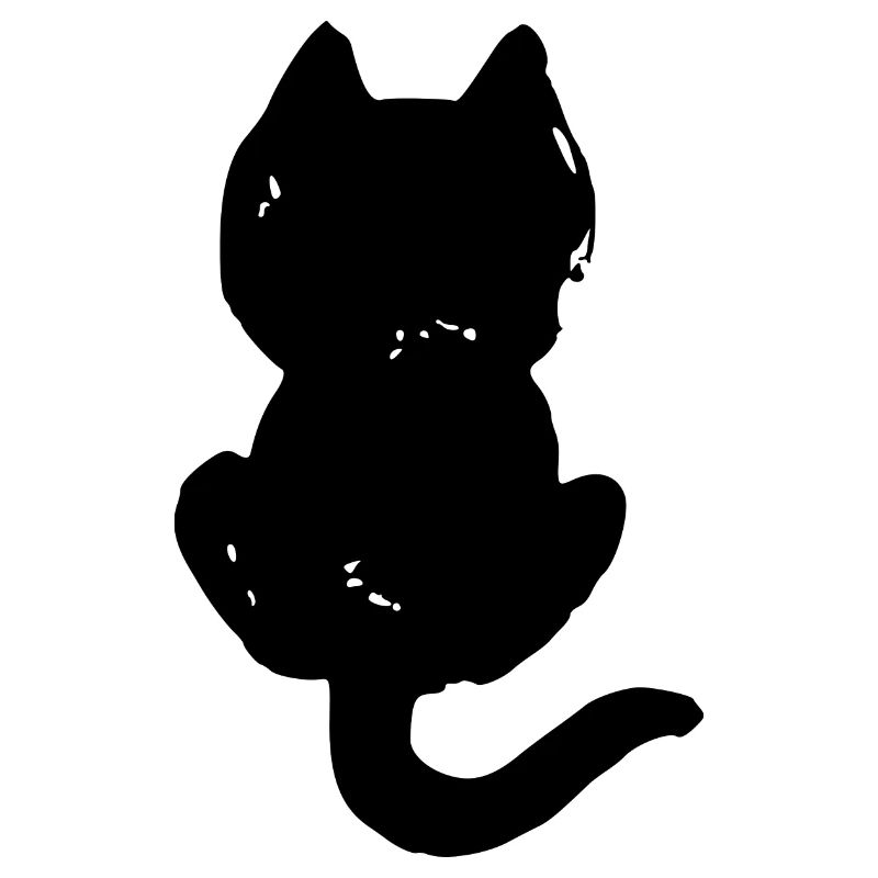 Silhouette cool de chat