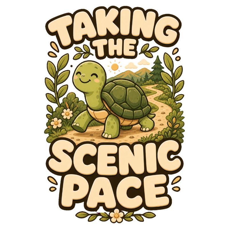 Taking The Scenic Pace Turtle