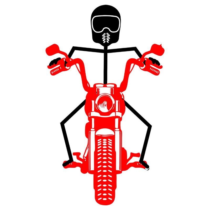 Black stickmen with red engine