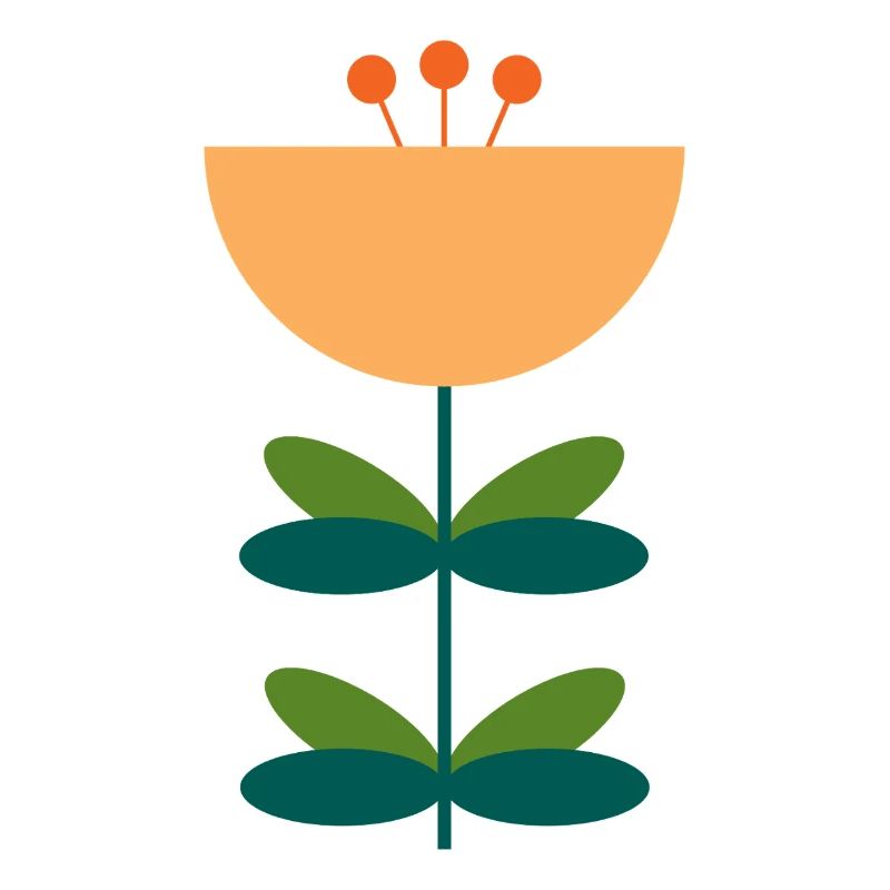 Conception d’illustration de fleur abstraite