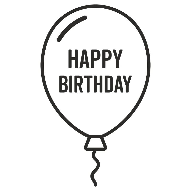 Ballon d’anniversaire – Conception d’anniversaire