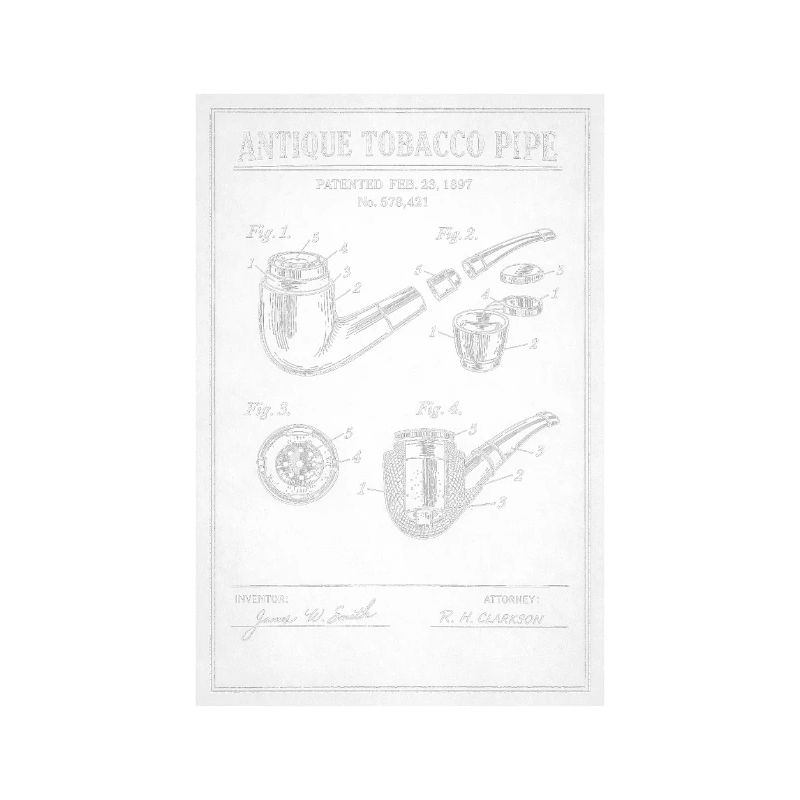 Plan de pipe à tabac ancienne