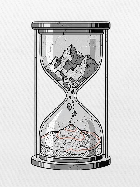Bergsteiger Sanduhr