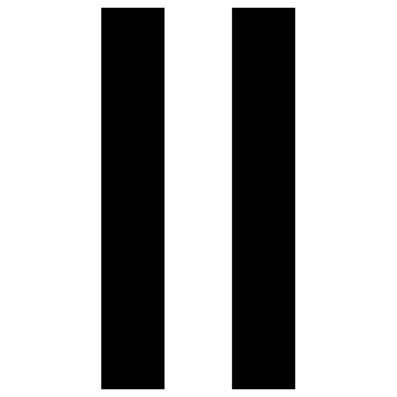 Pause-Zeichen – Modernes Minimal-Design