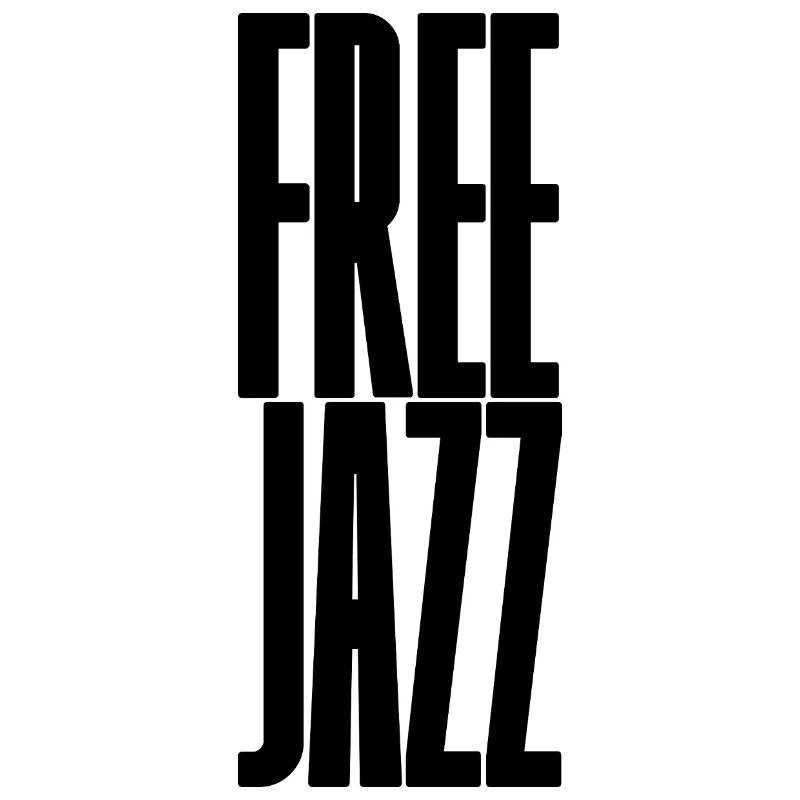 Conception typographique de musique jazz libre