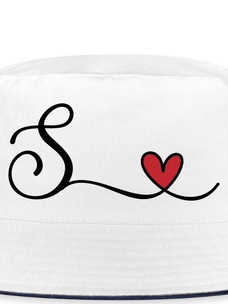 Buchstabe S Monogramm mit Herz
