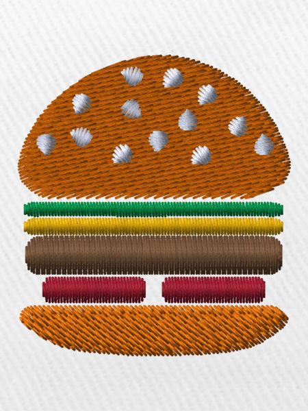 Burger bestickt