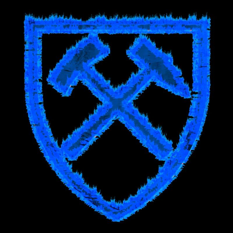 Hammer and mallet mining Schalke coal gift