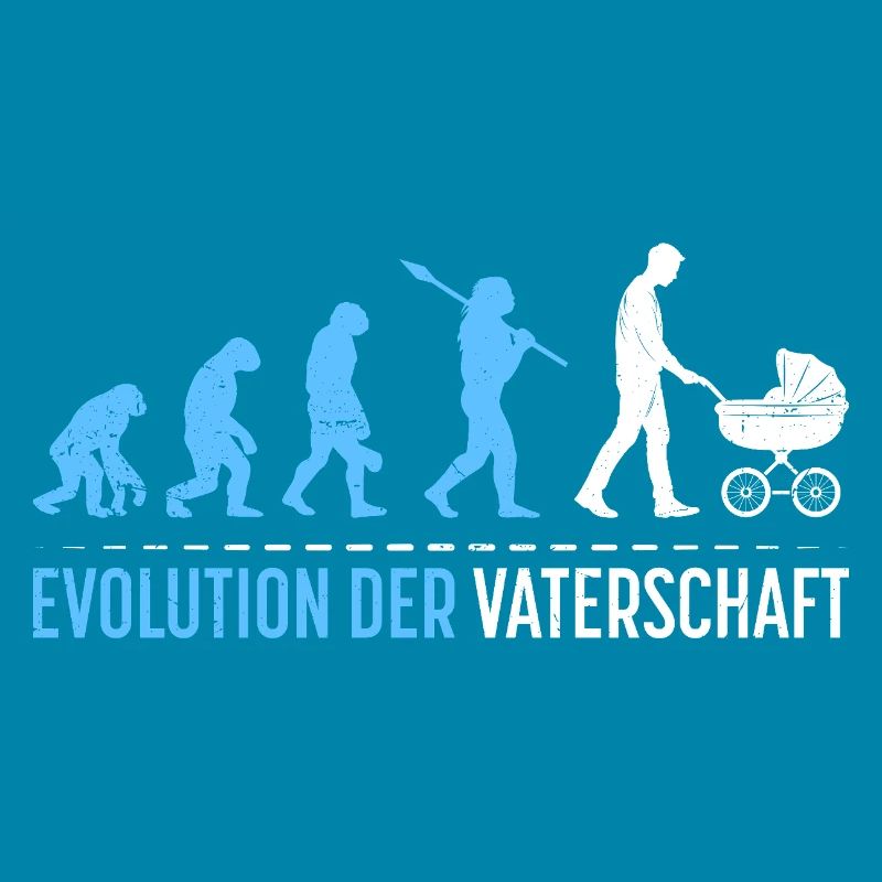 Werdender Vater EVOLUTION DER VATERSCHAFT Lustig