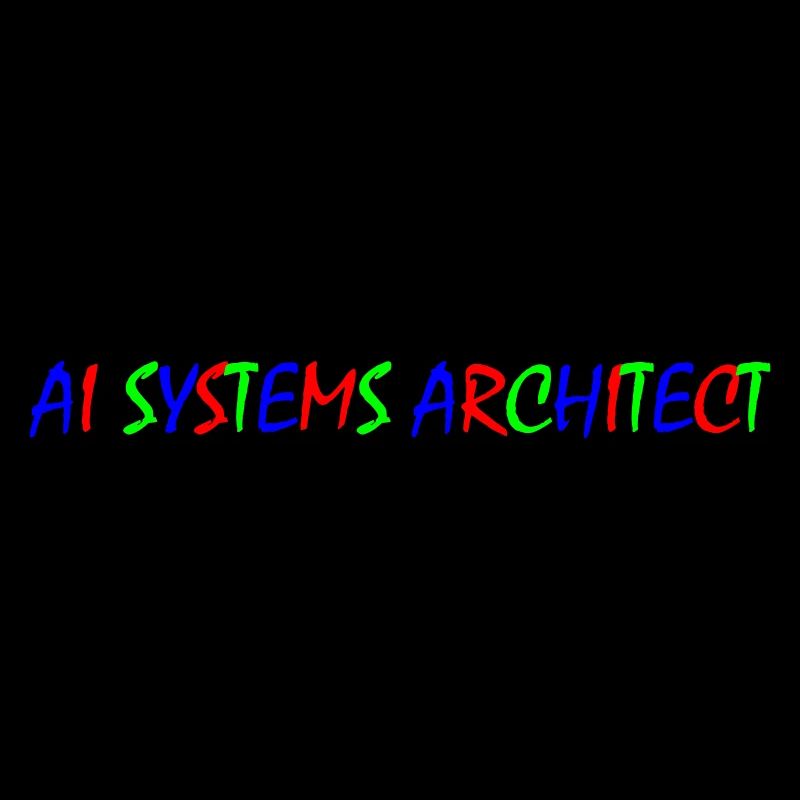 AI Systems Architect – Colored Typography