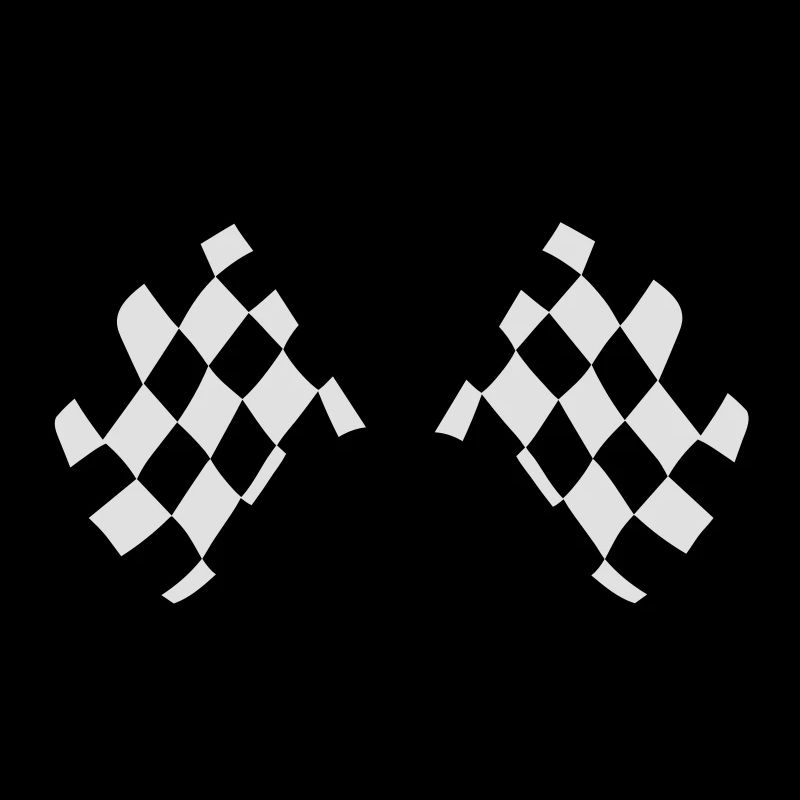 Drapeaux de course à damier