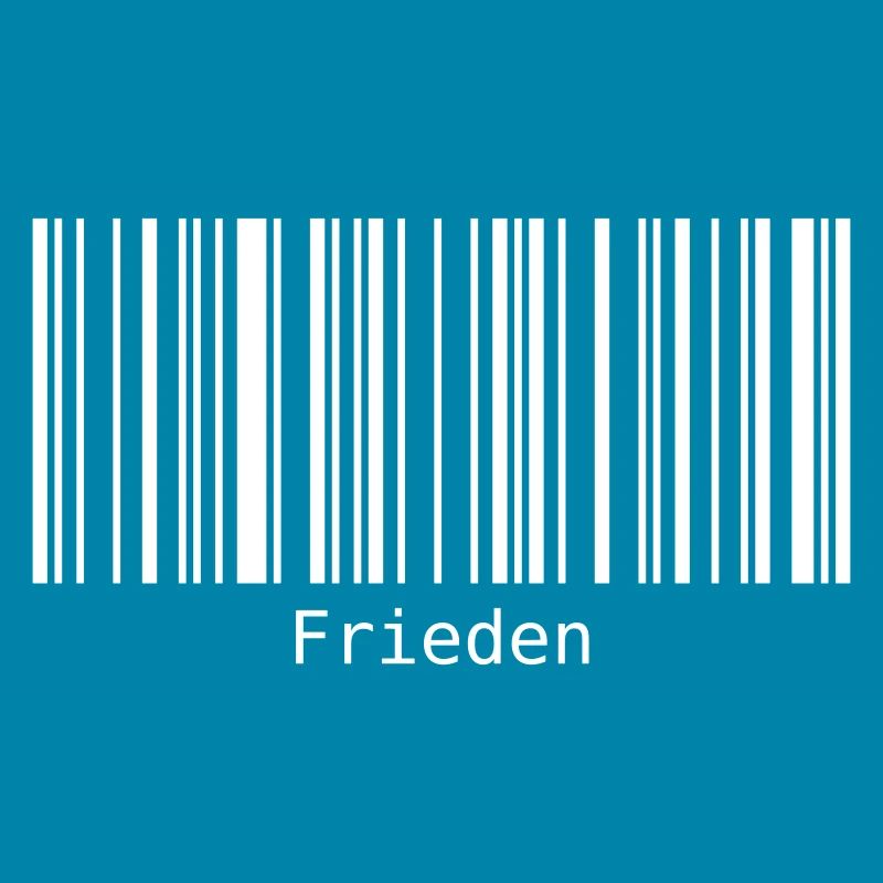 Frieden Barcode Friedenszeichen Strichcode Symbol