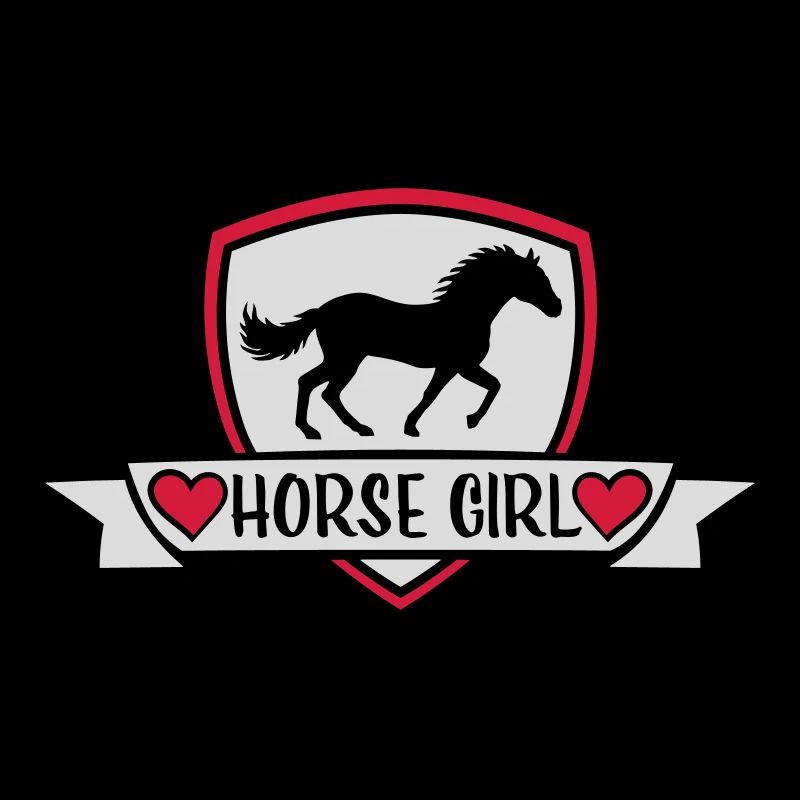 Conception de citation de fille de cheval