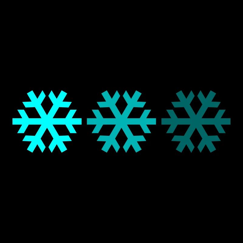 Three snowflakes