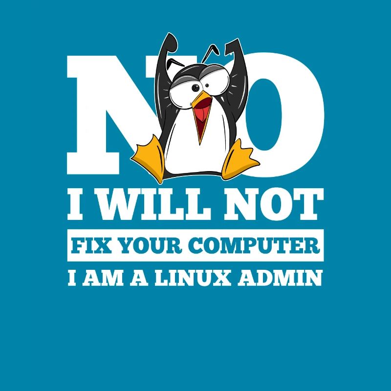 Correction de l'ordinateur Linux SysAdmin Hacker Coder Penguin