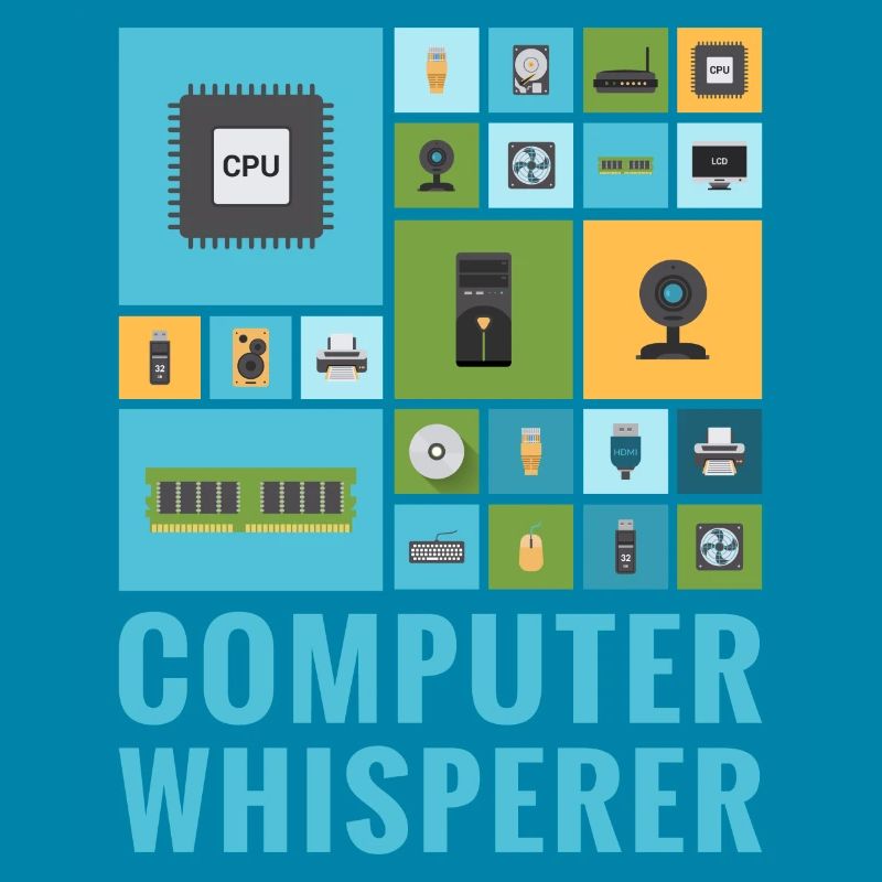 Computer Whisperer Funny IT Tech Support Help Desk