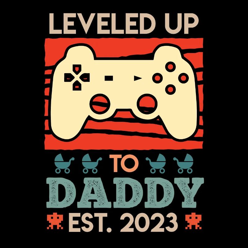 Leveled up to Daddy 2023 Werdender Papa 2023