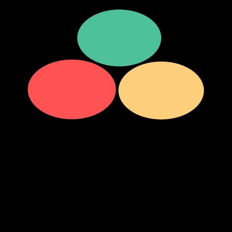 Trois points- Vert- Rouge- Jaune