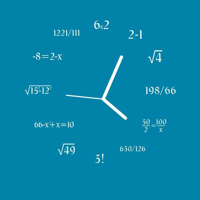 Math Clock Math Formule Meme Joke Math