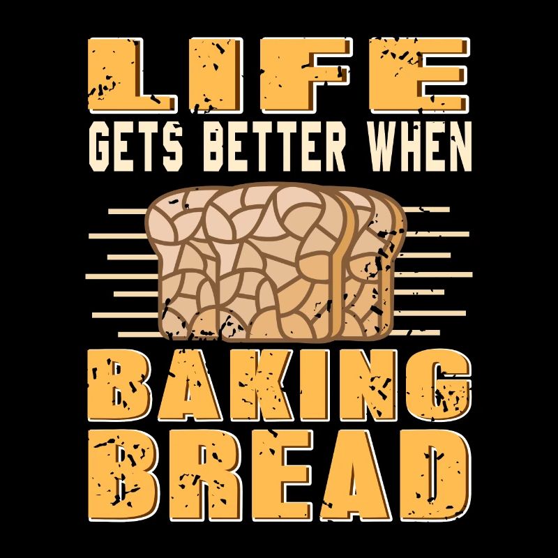 Life Gets Better When Baking Bread Vintage Tee