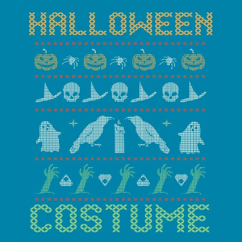 Stitch Pattern Horror Scary Creatures Halloween