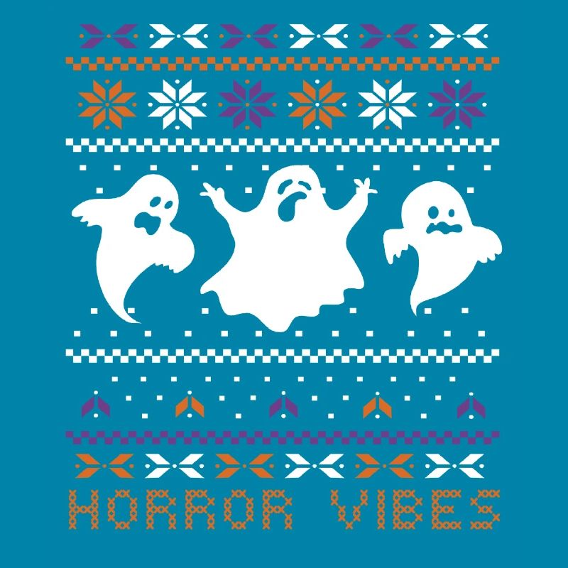 Stitch Pattern Ghost Creatures Horror Halloween