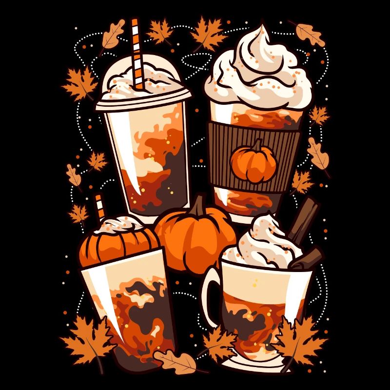 Fall, Halloween Coffee and Pumpkins