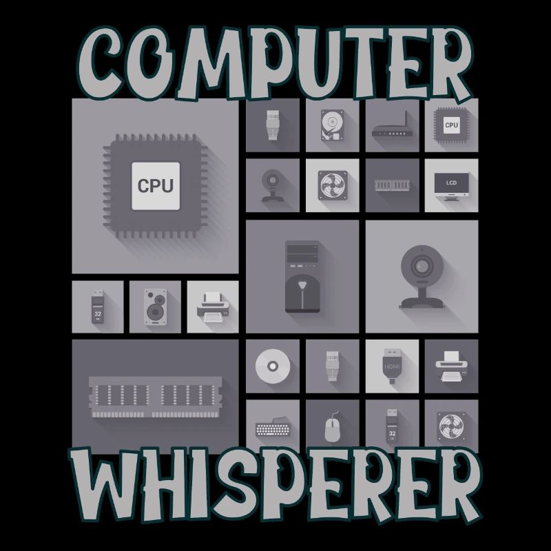 Computer Whisperer IT Tech Support Nerds Geeky
