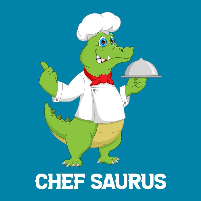Chef Saurus Kitchen Cook Dinosaur Lover Kitchen Co