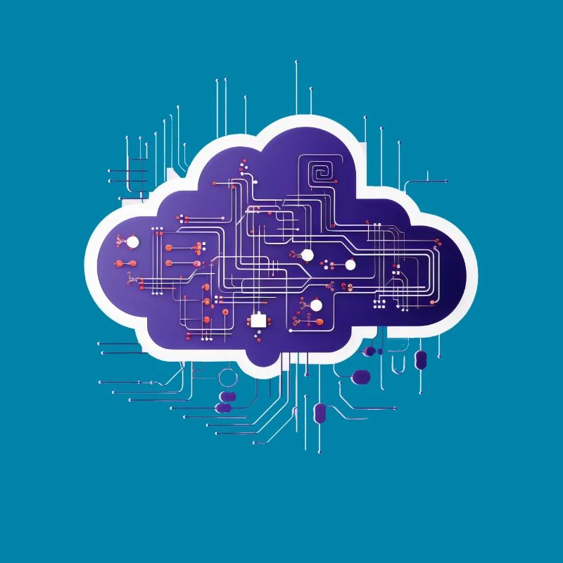 Cloud-Computing-Computerelektronik-Schaltung