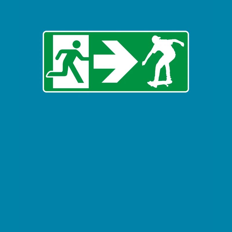 Emergency Exit Skateboard Skater