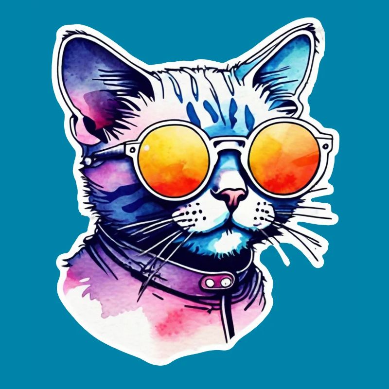 Katze oder Kätzchen - Niedlich - Sonnenbrille