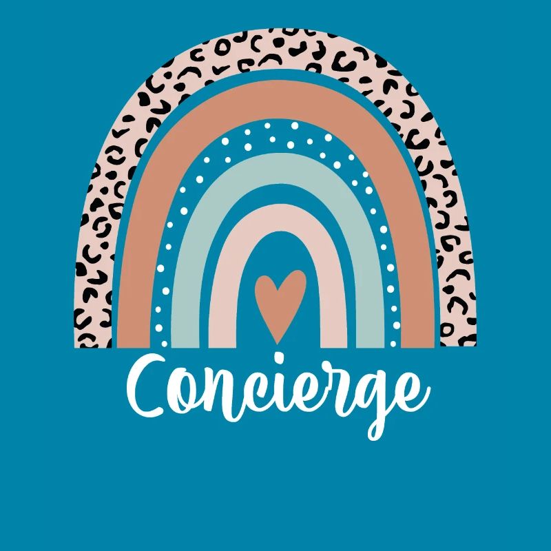 Concierge Regenbogen Leopard Lustiger Concierge