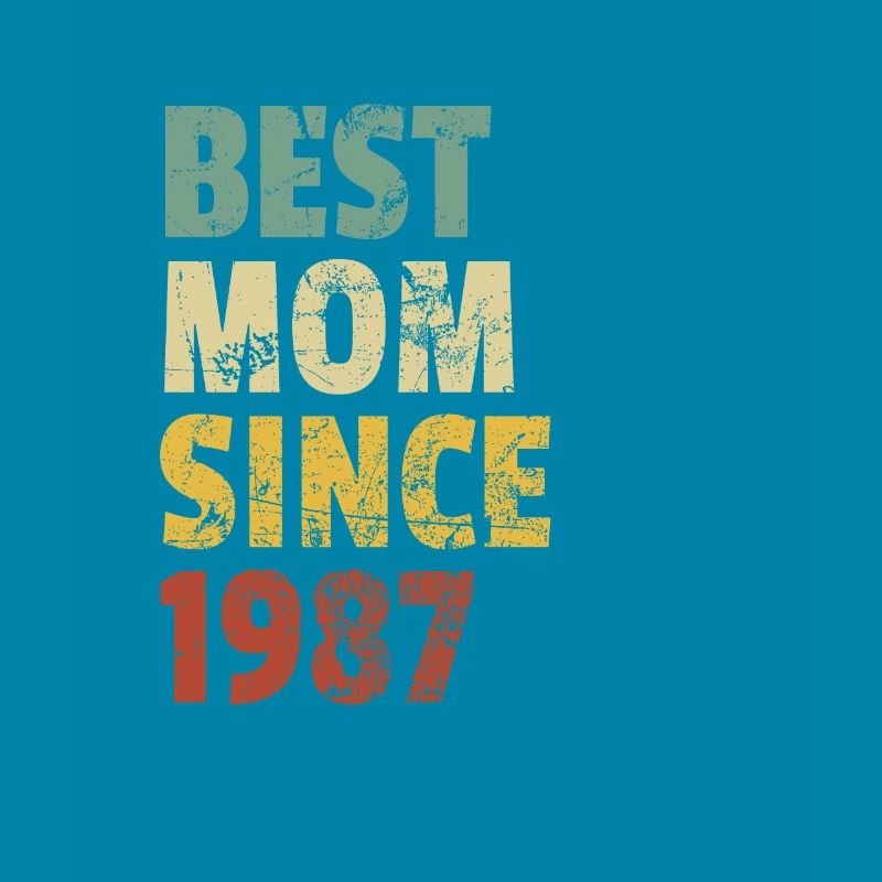 Beste Mutter seit 1987 Muttertags-Slogan-Zitat