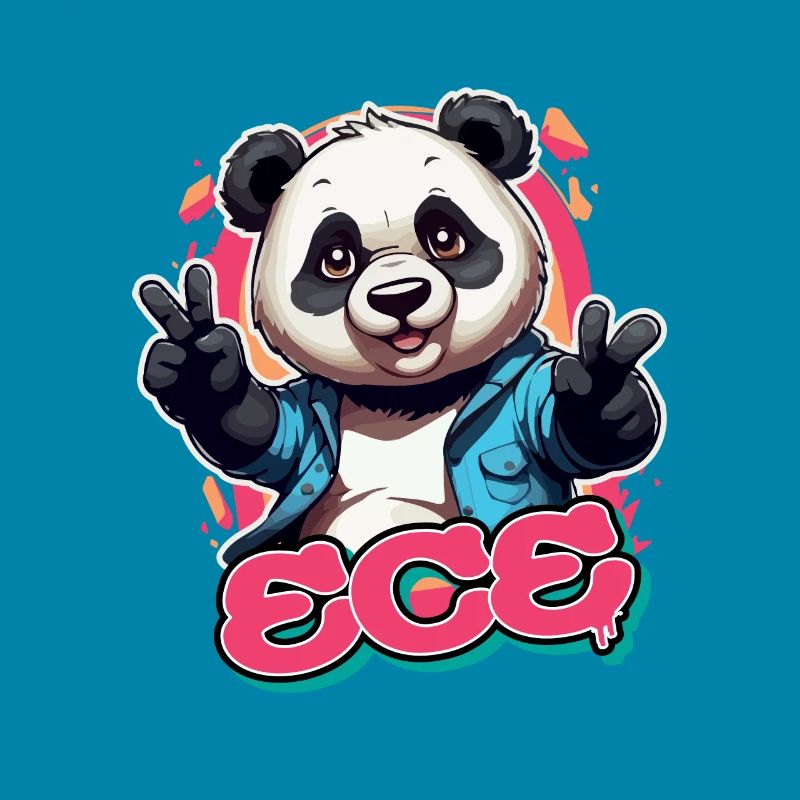 ECE - Schöner Mädchen Name mit coolem Panda