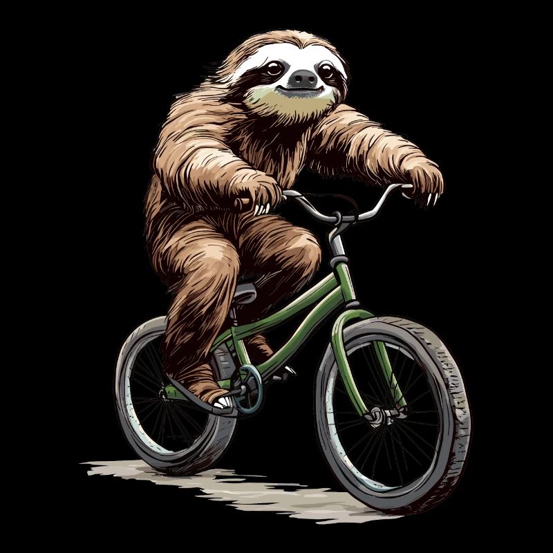 Sloth on Bicycle