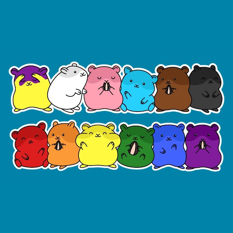 Fierté Progrès Flag Hamster Egalité