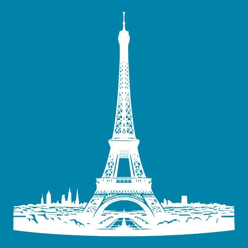 Französischer Blickfang Eiffelturm typisch Paris