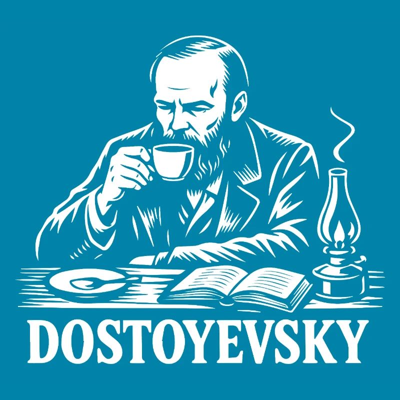 Dostojewski beim Kaffeeporträt