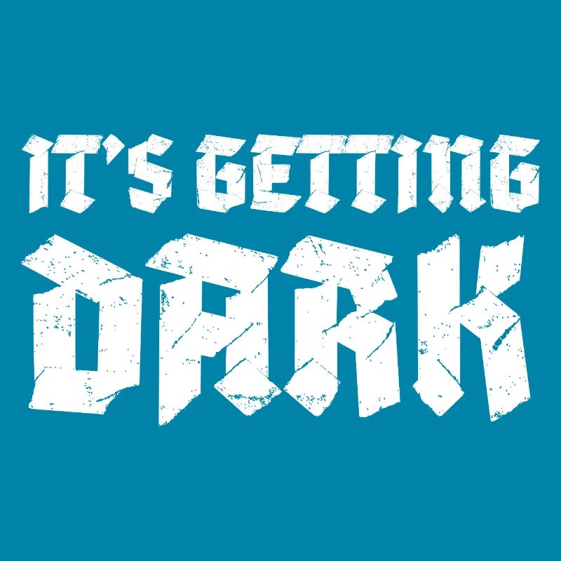 C’est Getting Dark Graffiti design typographique