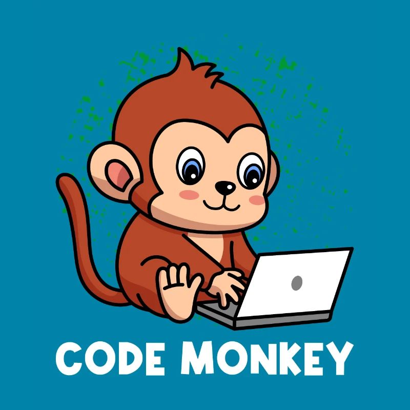 Code Monkey Programming Coder Computer Geek Develo