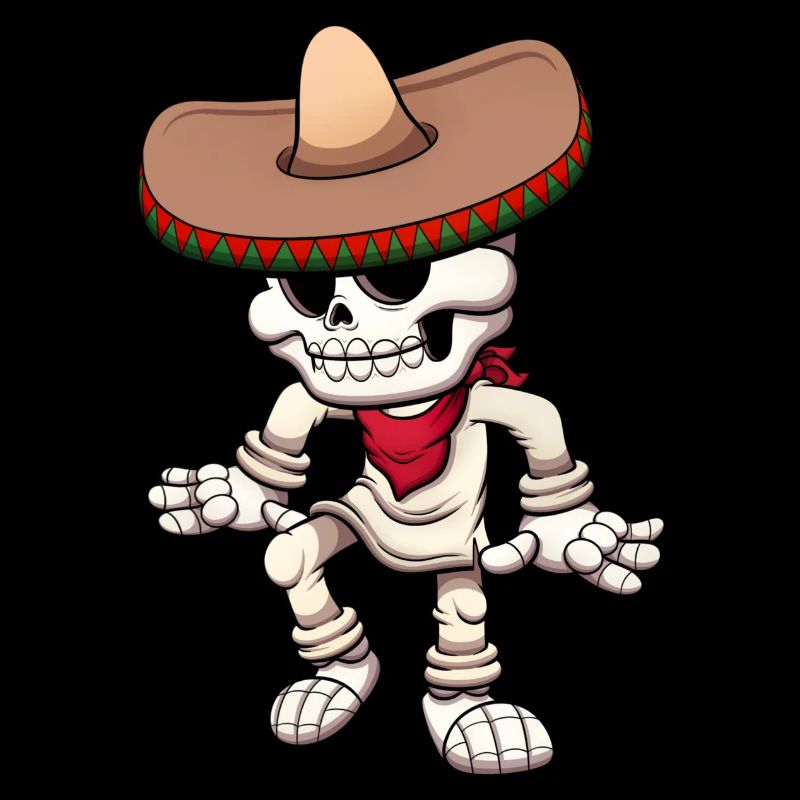 Dancing Mexican Skeleton