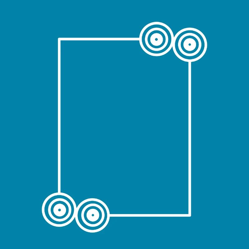 Elongated white frame basic text