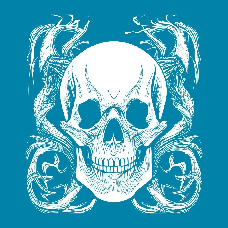 Halloween- oder Horror- Totenschädel