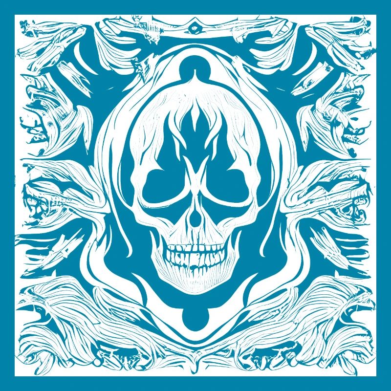 Halloween- oder Horror- Totenschädel mit Ornamente